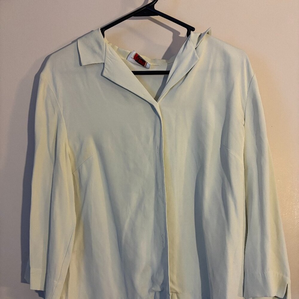 Green Button down